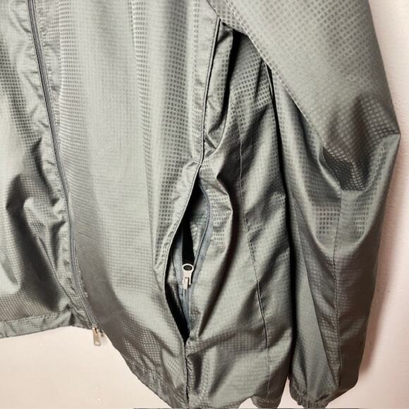 Greg Norman M/M Full-Zip Windbreaker Golf Jacket Gray Country Club Active Light - Picture 4 of 9